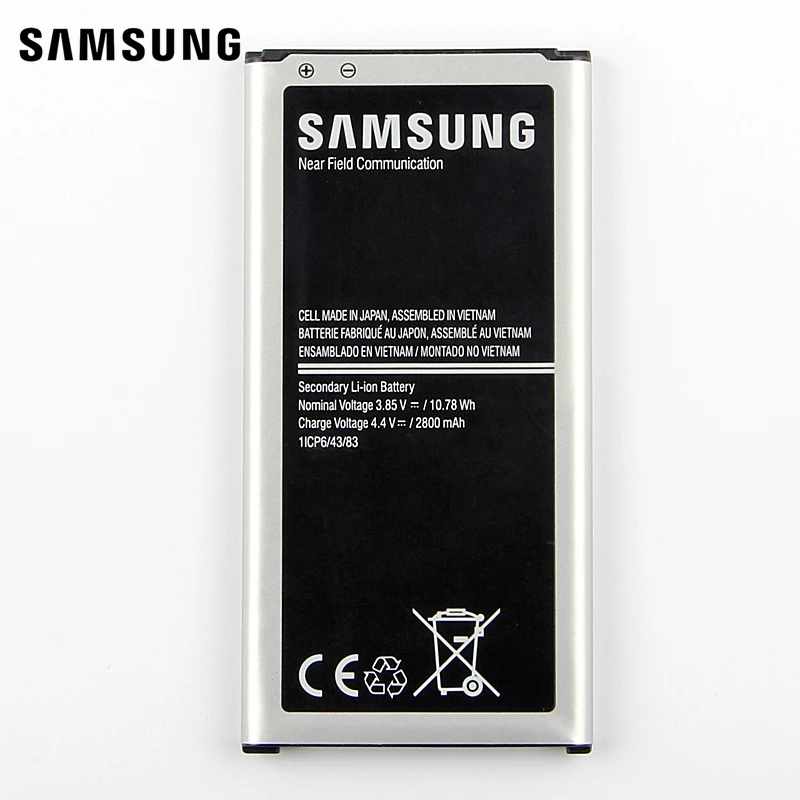 Samsung Originálne Náhradné Batéria EB-BG903BBE Pre Samsung Galaxy S5 NEO G903F G903W Autentická Batéria Telefónu 2800mAh