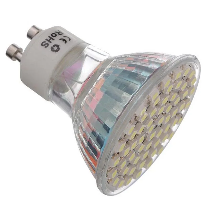 10pcs 3W GU10 LED Reflektor 60 SMD 3528 240 lm Teplá Biela/studená Biela úsporná žiarivka LED Svetlo Spot Lampy (AC200-240V)