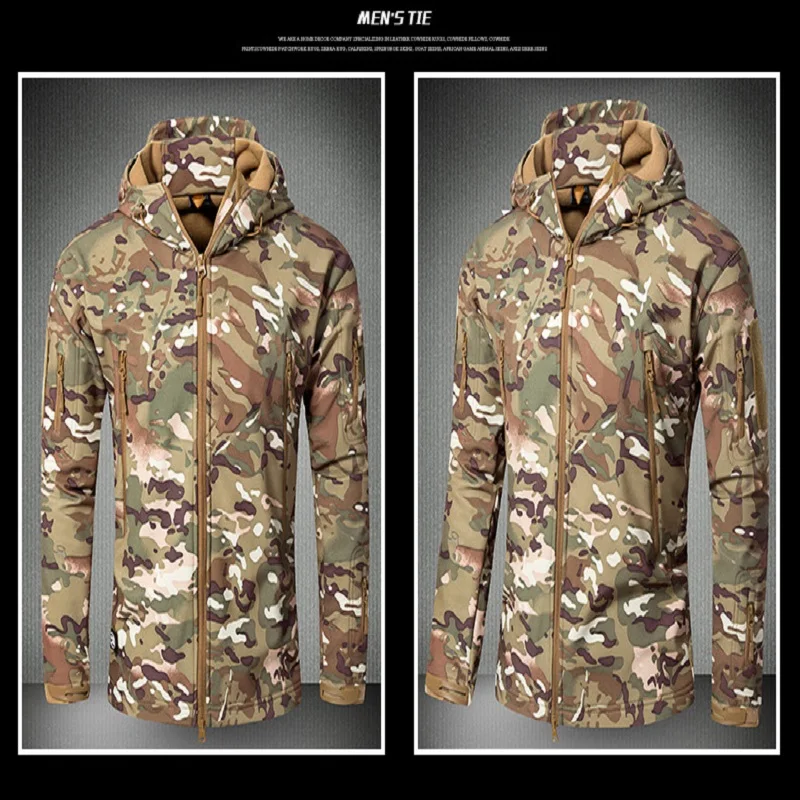 V4.0 Nepremokavé Soft Shell Taktické Bunda Outdoor, Lov Šport Armády SWAT Vojenského Výcviku Vetru vrchné oblečenie Kabát Oblečenie