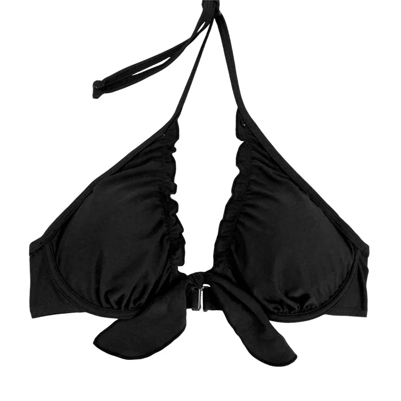 M&M 2017 Ženy Bikini Top Push Up Plavky Dievčatá Pevné Plavky S Uväzovaním Za Pláž Nosiť Tlač Sexy Plavky S Uväzovaním Za Pad Ruching Športová Podprsenka T609