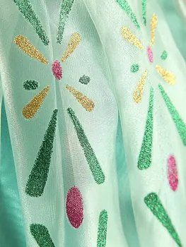 2016 Anna šaty Princezná dievčatá kostým pre deti strany disfraces princesa vestido ana de festa Carnaval fantasia infantil meninas