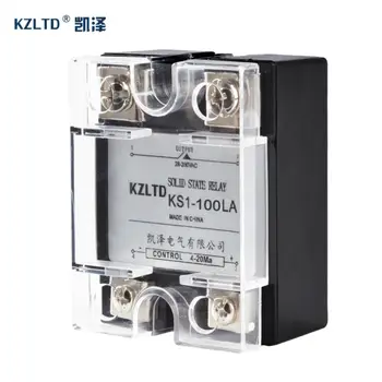KZLTD jednofázové polovodičové Relé 100A SSR 4-20MA 28-280V AC Relé 100A SSR (Solid State Relé STRIEDAVÉHO SSR-100LA Vysokej Kvality