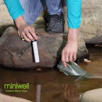 Nový Dizajn prenosných vodný filter núdzové survival kit pre kempovanie,turistiku a outdoorové športy