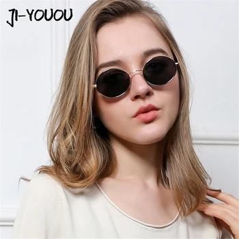 Slnečné okuliare pre ženy značky cateye okuliare 2018 Nové HD oculos retro vintage Kolo kovový rám odtiene UV400 dámske slnečné okuliare
