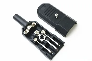 Súbor KIS Hot 250V 10A Napájací Konektor IEC 320 C14 Zástrčku do C13 Zásuvky