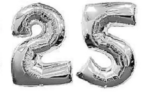 1 jednotka Počet 25 Balóny 25. Silver manželstvo Výročie Narodeninovú Oslavu, dodávky