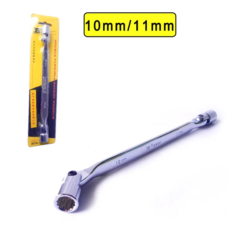 10 mm/11 mm flexibilné dvojité zásuvky kľúča BOSI ručné náradie