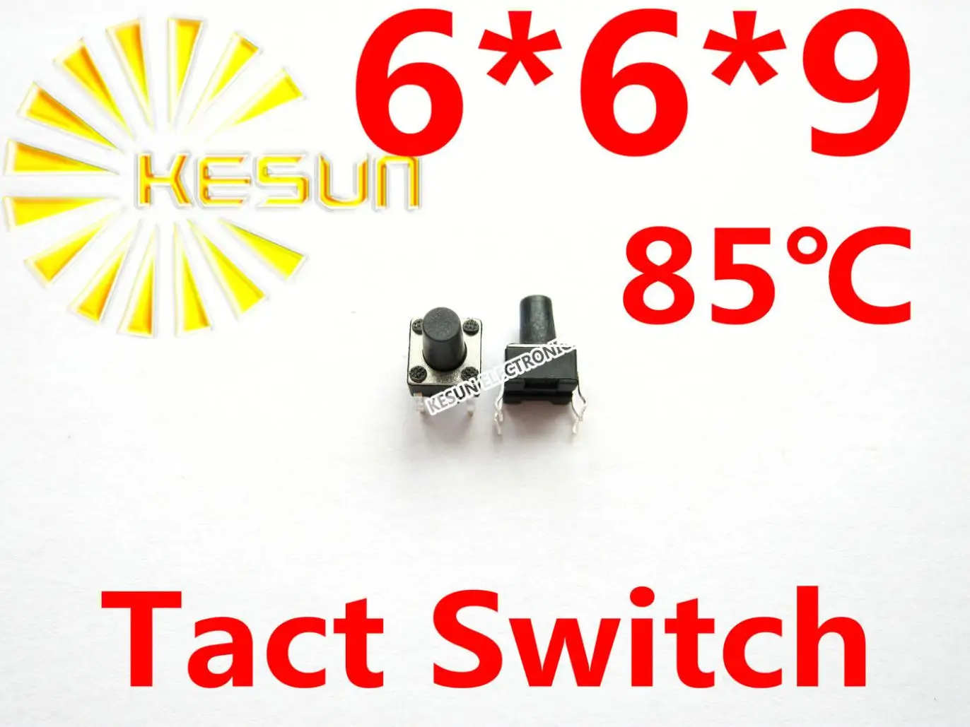 1000PCS DIP 6X6X9 Hmatové Takt Push Button Micro Switch Momentálny