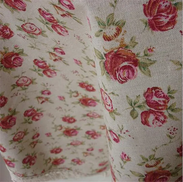 150 cm X 50 cm rose tvar textílie ručné DIY obrus záclony bavlnená posteľná bielizeň vytlačené textílie
