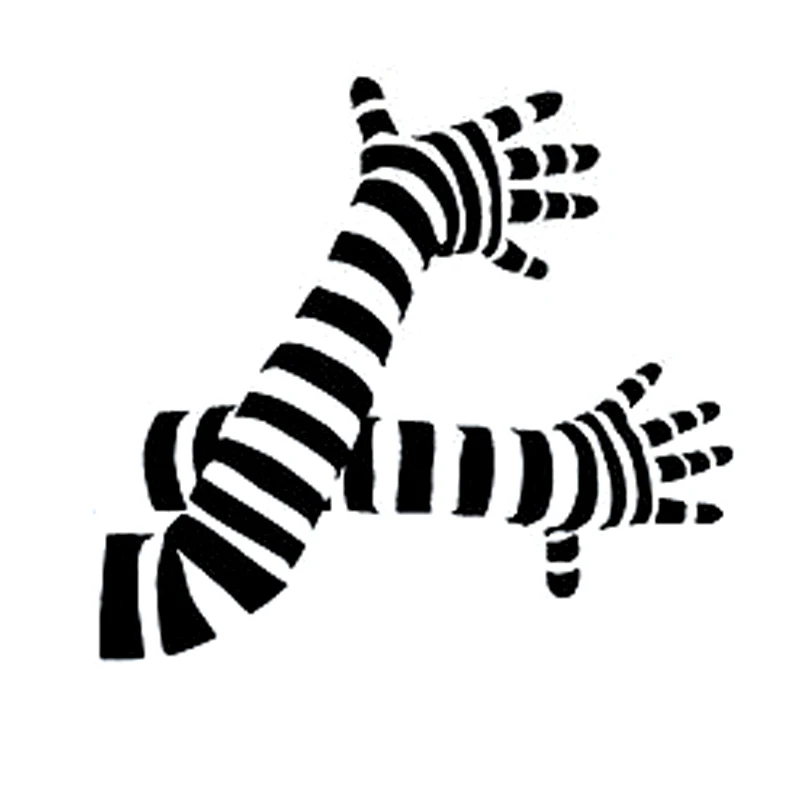 18 cm*16.7 cm Ruky Zebra Klaun, Smiešny Rohu Mime Rameno Vinyl Auto Nálepky, Nálepky S6-3298