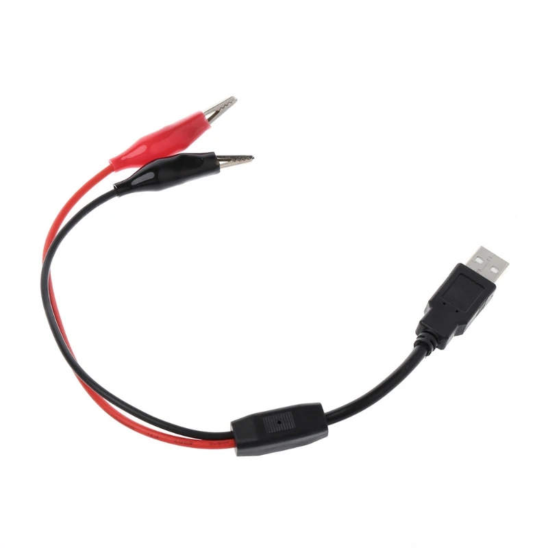 1PC Medi krokosvorkami s Drôtom Male USB Konektor Test Vedie Krokodíla Svorka W315