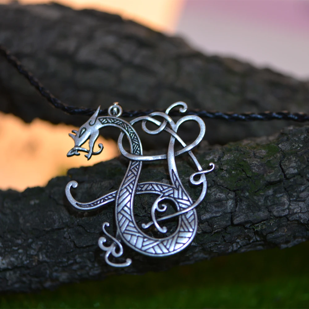 1pcs Langhong Nordic Vikingovia Náhrdelník Škandinávskych Dračí Amulet prívesok Náhrdelník Severanov Šperky Talizman