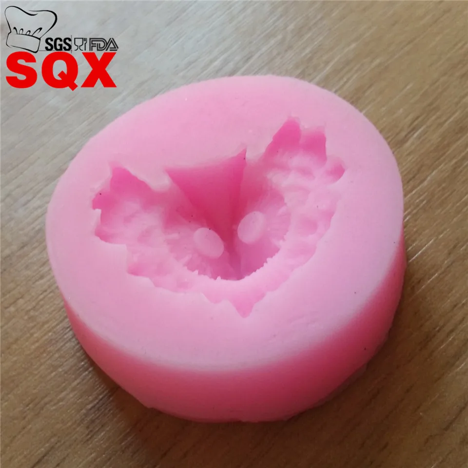 1pcs mini sova tvar Fondant Cake Zdobenie Nástroje, silikónové formy, molde de silikón Silikón Tortu Formy SQ15325