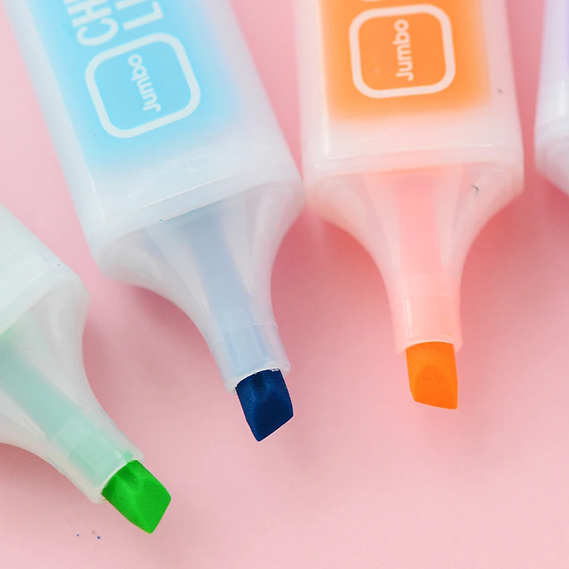 1pcs Skontrolujte, líniové zvýrazňovač Fluorescente pigmentový atrament marker pero Clean & Rýchle suché Kancelárske doplnky, Školské potreby
