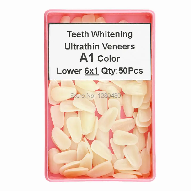 2 Balenia Ultratenké Zubné Kompozitné Živice Dyhy Hornej & Nižšie Zub A1 Farba Regeneračné, Bielenie Zubov, Zubný Lekár Materiálov