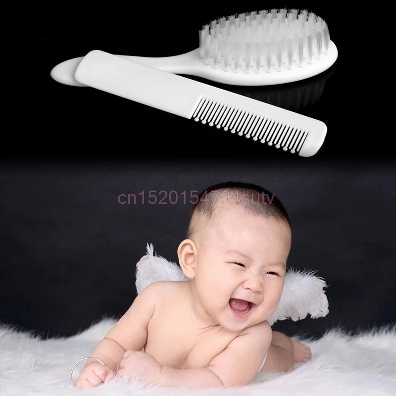 2 ks Bezpečnostné Mäkké Novorodenca Vlasov Brush Set Dieťa Špirála Starostlivosti Sprcha Design #H055#