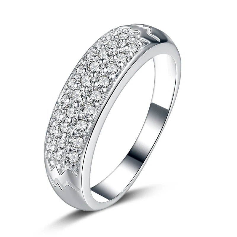 2016 nový príchod teplej predaj super lesklé CZ zirkón 925 sterling silver dámy'wedding prstene, šperky podpora gift drop shipping