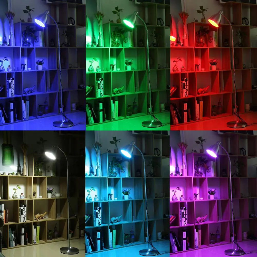 3/5/10W RGB 7 Farby Meniace LED Žiarovky E27 Hliníkové Svetlo S Diaľkovým Controllor 270 Lúč Uhol na Čítanie Pre Domáce Bar Kaviarne --M25