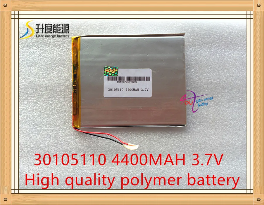 3,7 v polymer lithium batéria 30105110 4400mah mp5 power bank tablet PC, PDA DIY produkt nabíjateľná batéria