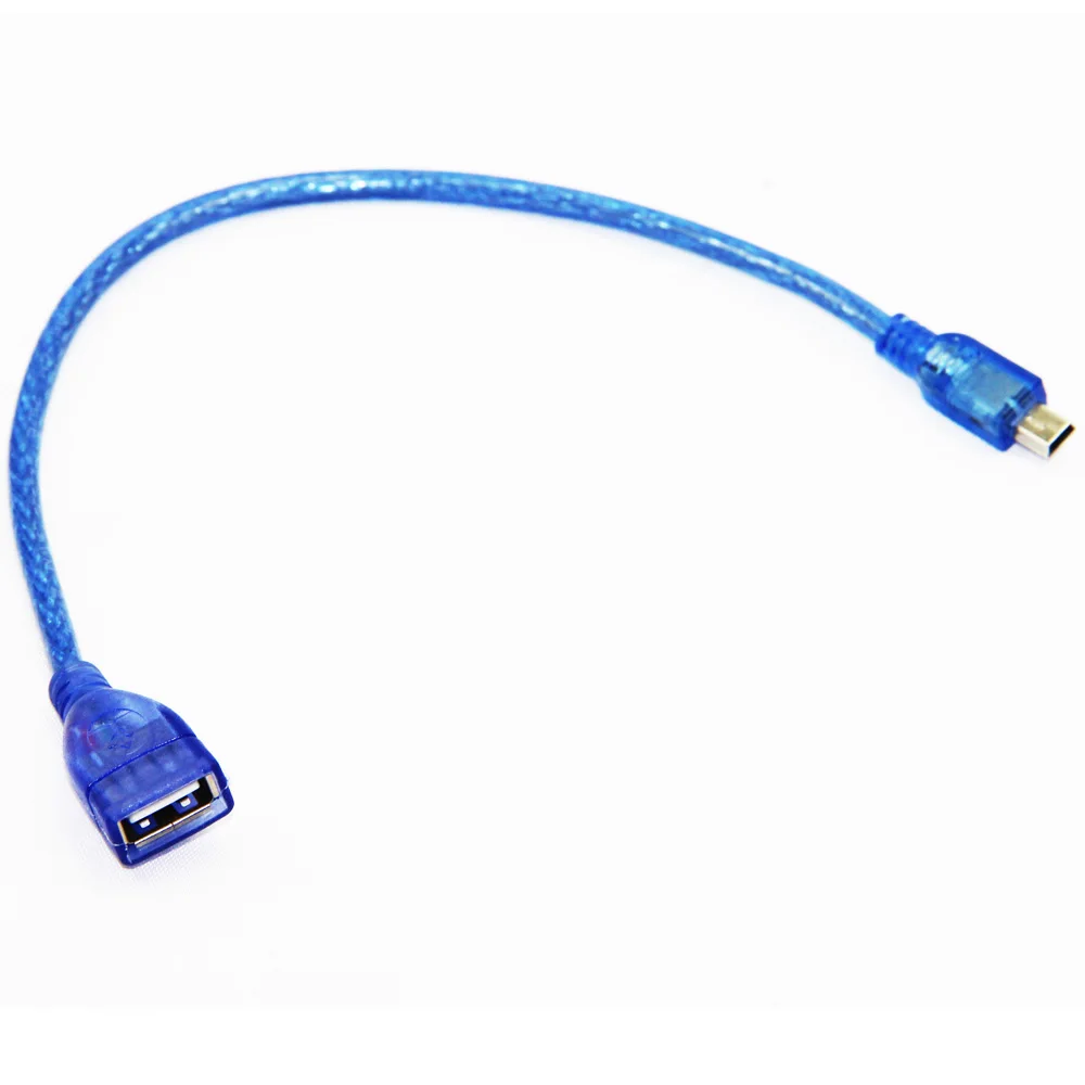 30 cm 50 cm Mini 5P OTG Mini 5P Samec na USB Samica Predlžovací Kábel M/F Dual Tienenie(Fólie+Opletené) a Vysokej Rýchlosti