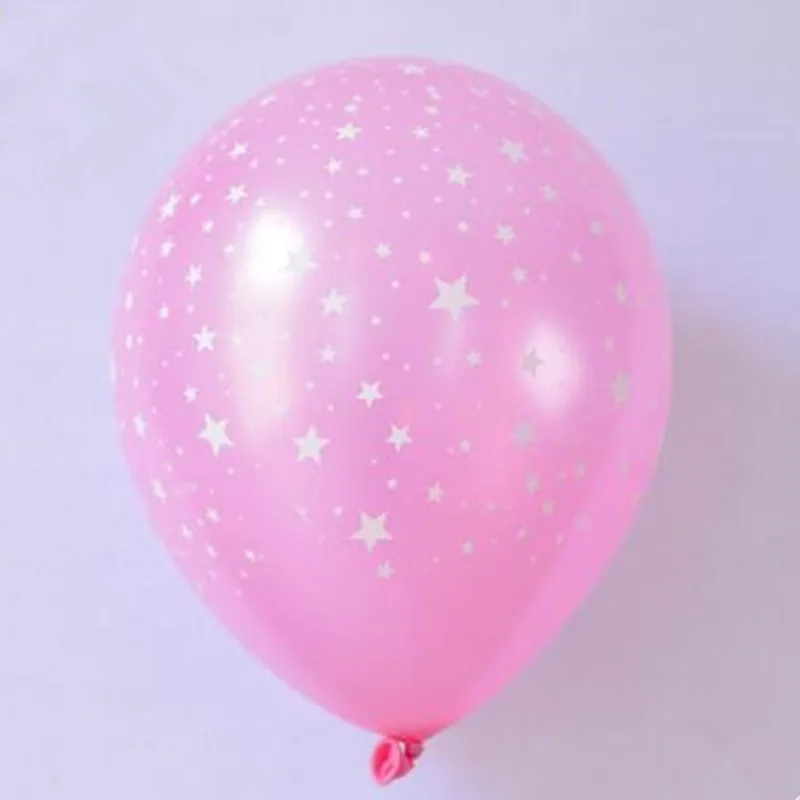 30pcs Ružové Červené Jasné Päť Hviezdičkový Vytlačené Pearl Latex Hélium Balón 12 palcový 3.2 g Svadby, Narodeniny, Party Dekoratívne deti Hračky