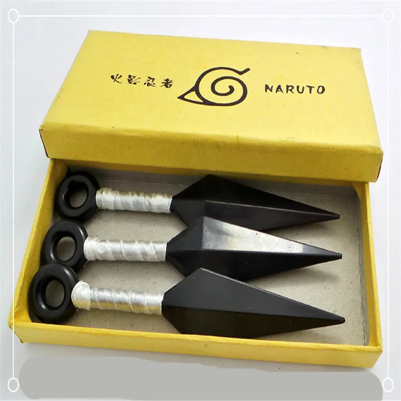 3ks/box Vysokej kvality 3styles NARUTO Hatake Kakashi Deidara Haruno Sakura Kunai Shuriken Zbrane Cosplay PVC Cosplay Príslušenstvo