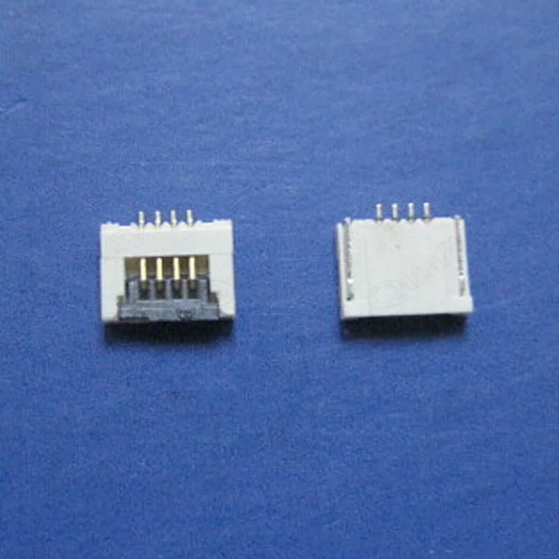 4 Pin Medzery 0,5 mm FPC Konektor Telefón LCD Displej Riadok Zásuvky Drapákové Typ Ultra-tenké