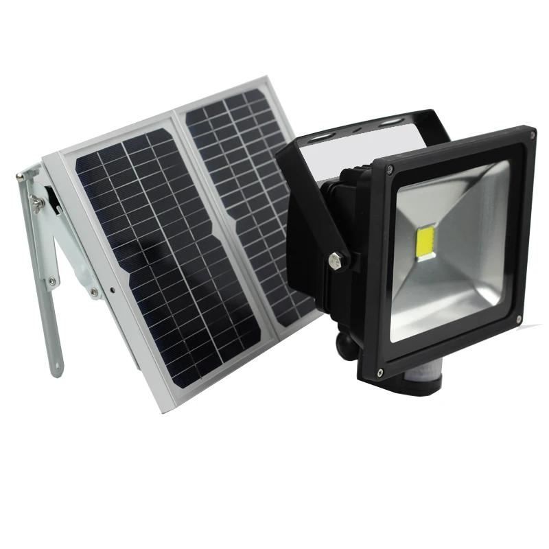 50W Solárne pir senzor, Svetlo, solárny panel 14W led Snímača Pohybu Bezpečnosti Záhrada flood Light ip65 outdoor& indoor