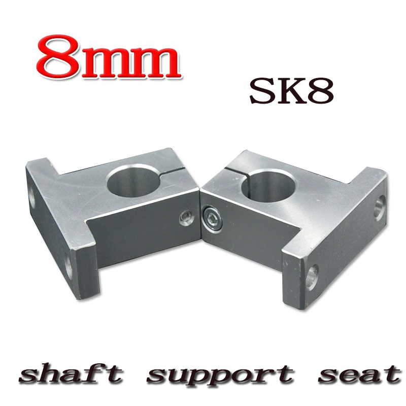 6 ks/veľa SK16 SH16A 16 mm lineárny hriadeľ podporu 16 mm Lineárny Železničnej Hriadeľ Podporu XYZ Stôl CNC časti