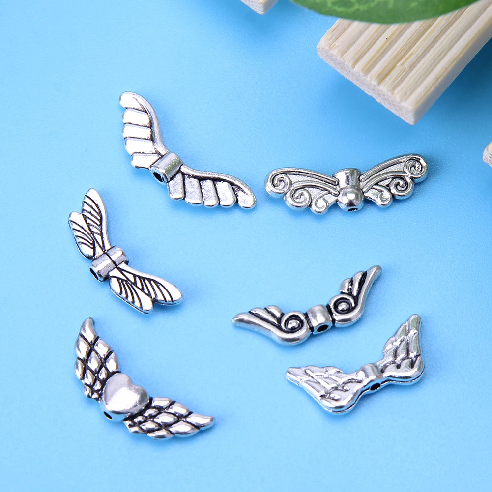 60pcs Motýľ Šperky Komponenty Anjel Krídla DIY Dekor Kúzlo Šperky, Prívesok Reťazca Náhrdelník Príslušenstvo