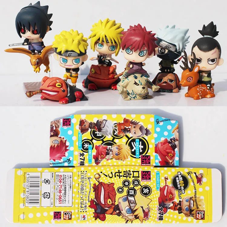 6pcs/set Q Verzia Naruto obrázok Naruto Kakashi NaraShikamaru Gaara Sasuke Namikaze Minato PVC Akcie Obrázok Hračky Bábiky