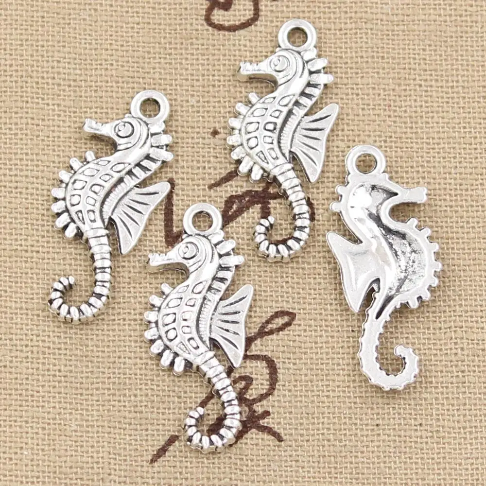 8pcs Charms hippocampus seahorse 29*12mm Starožitné Čo prívesok nosenie,Ročník Tibetského Striebra,DIY náramok náhrdelník