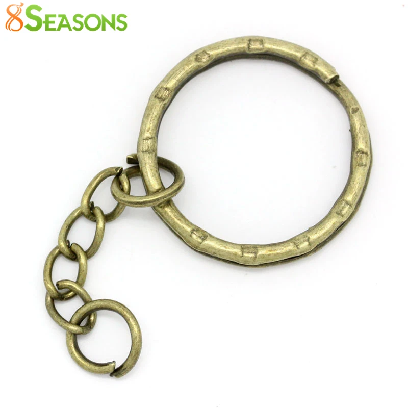 8SEASONS kľúčenky & Key Krúžky Antické Bronzové Pozlátené Keychain Šperky Darček 5,3 cm, 30PCs (B22221)
