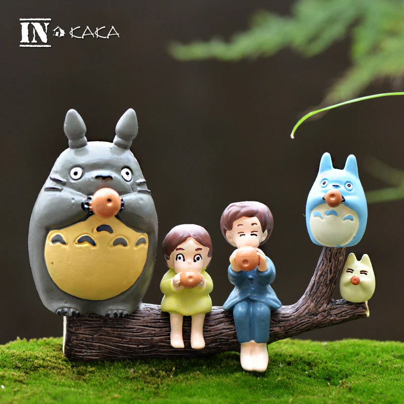 9pcs kawaii roztomilé Anime Môj Sused Totoro micro záhrada krajiny dekorácie Trávnik ozdoby údaje hračky DIY akvárium príslušenstvo