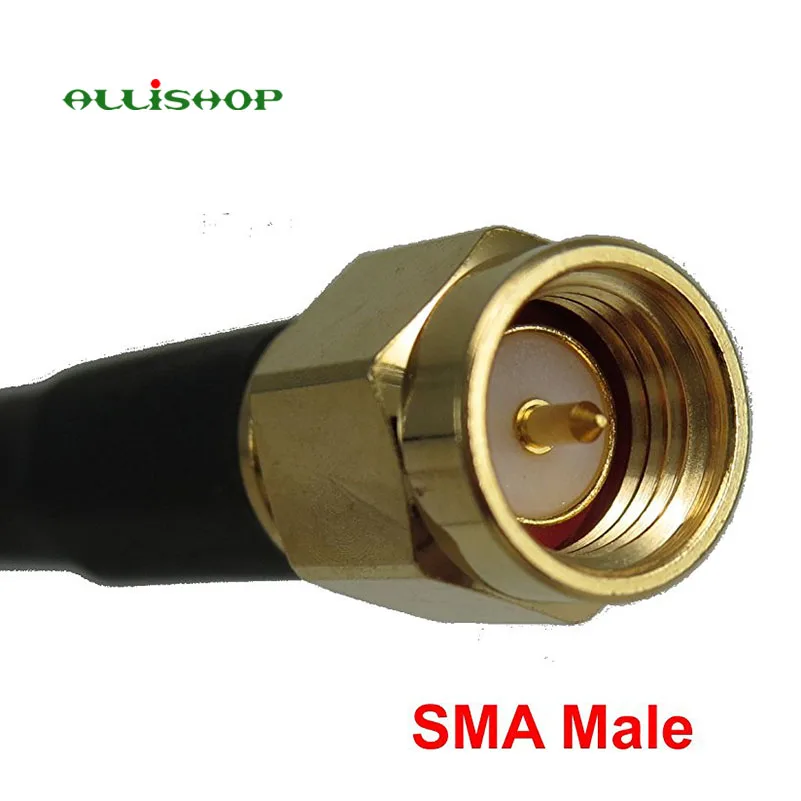 ALLiSHOP SMA male brošne konektor na SMA female zásuvka jack nízke straty LMR195 0-3Ghz pigtail káblom pre Antény rozšírenie kvality