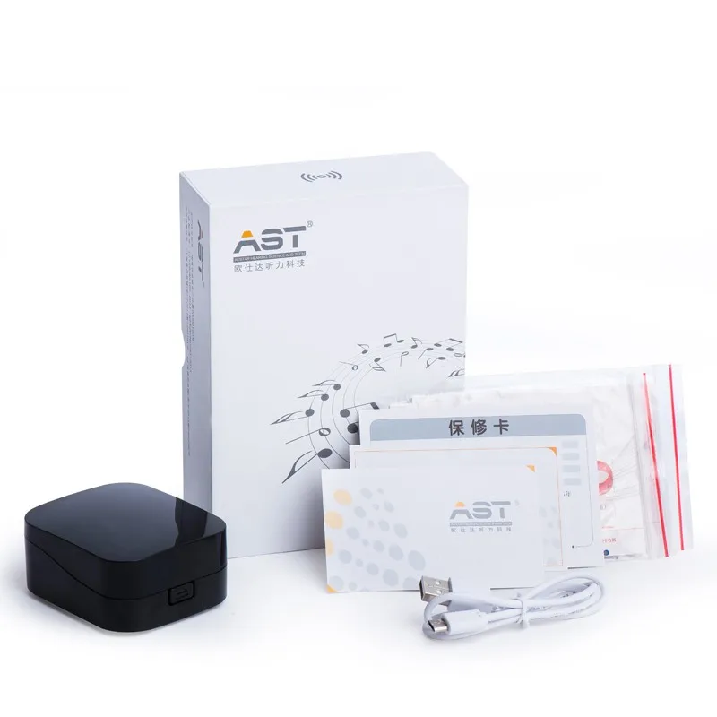 ASTC55 Nabíjateľná Neviditeľné Dokončenie V Uchu Digitálne sluchadla, 6 kanálov 8 pásma USB Nabíjateľné CIC Načúvacie prístroje Dropshipp