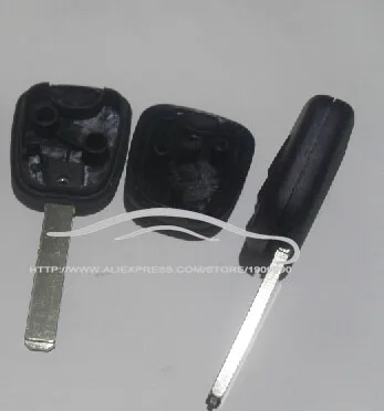 Auto náhradné Tlačidlo Prípade Bez Drážky Pre Citroen Transpondér Tlačidlo shell Polotovary (VA2 Blade )