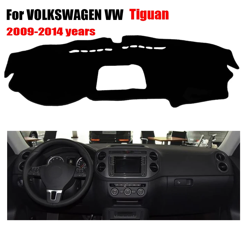 Auto panel kryt Pre VOLKSWAGEN VW nový Tiguan 2009-ľavej strane disku dashmat pad dash zahŕňa auto príslušenstvo