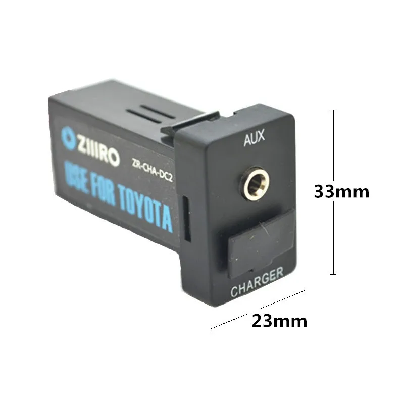 Auto Rozhranie USB Nabíjačku Adaptér a Aux Audio Vstup pre TOYOTA Corolla Auris Levin Camry Reiz RAV4 pre xiao