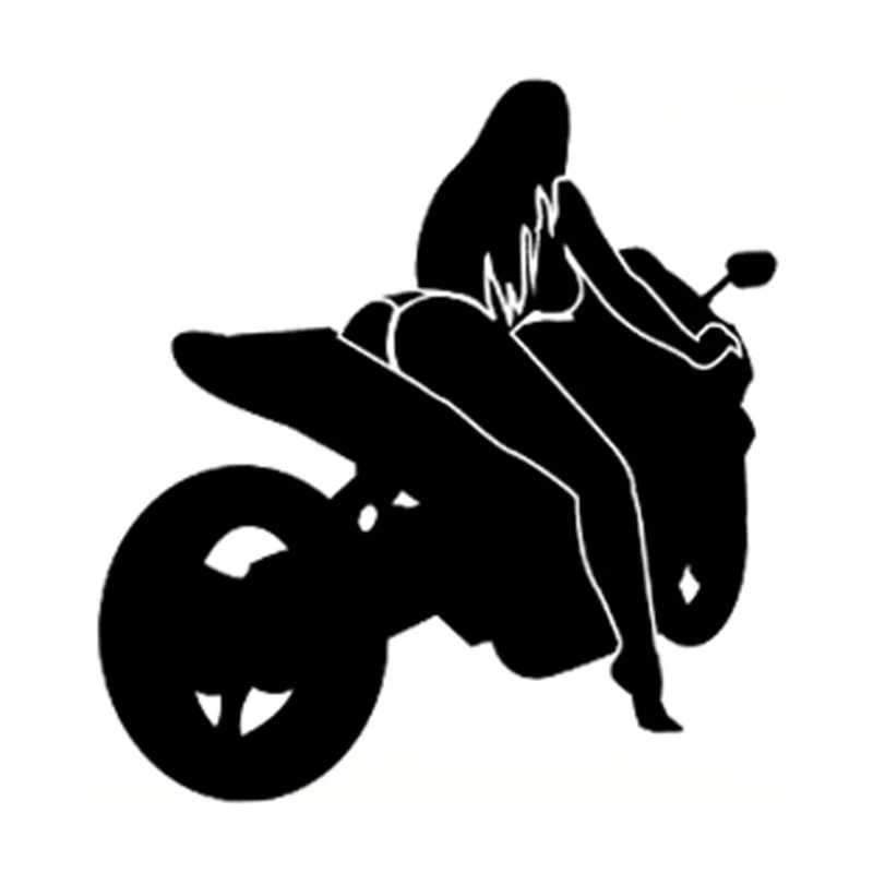 Auto styling obtlačky sexy dievča biker reflexná nepremokavá samolepky pre motocykel, nákladné auto