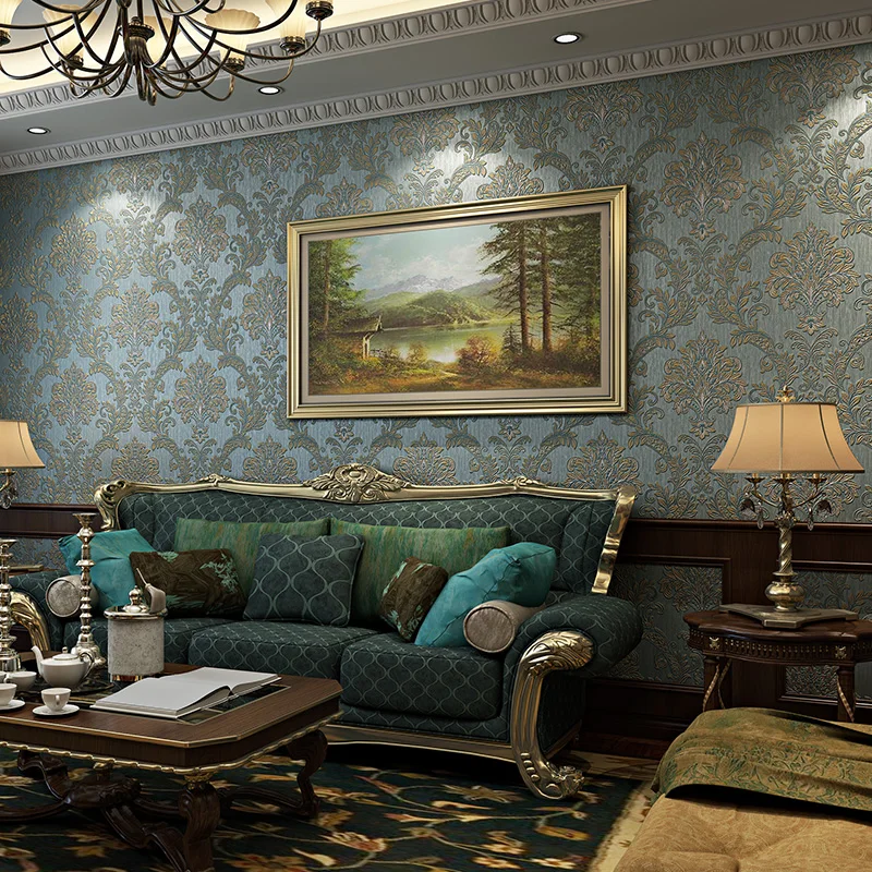 Beibehang Damasku Tapety 3D Posypeme netkané textílie, Obývacia Izba, Spálňa Stenu papier, TV joj, abstraktných de parede