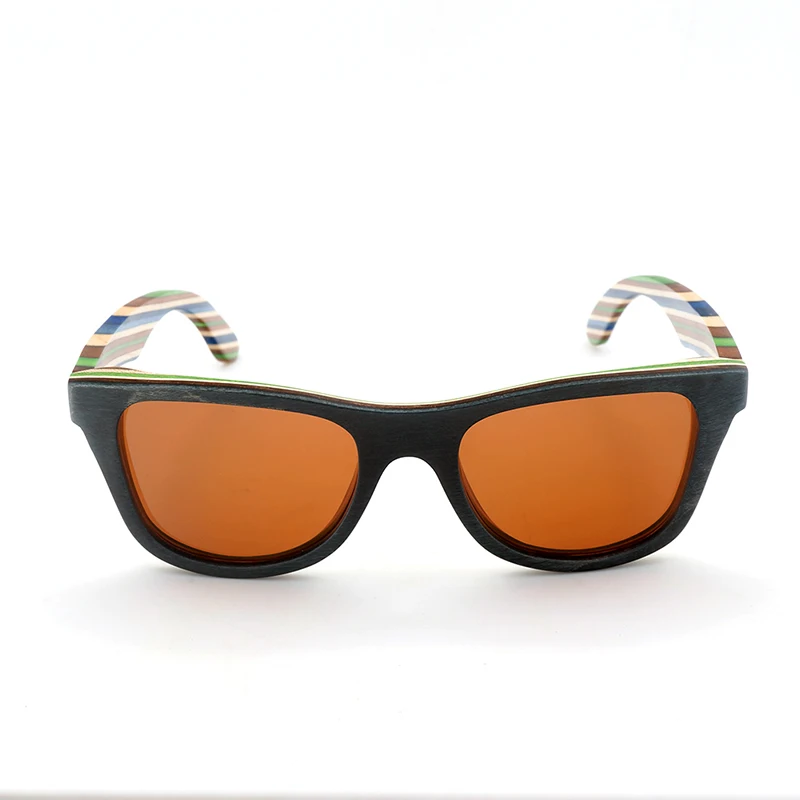 BOBO VTÁK AG011b Dizajn Značky Pôvodné Drevené Okuliare Oculos de sol masculino Farebné Drevo Rám Polarizované pánske slnečné Okuliare 2017