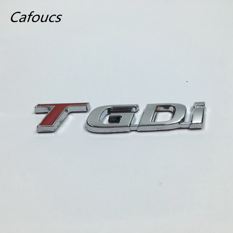 Cafoucs Kovové TGDI Znak Auto Zadné Veko Kufra Znak, Odznak Nálepka Pre Kia Pre Hyundai T Gdi Logo