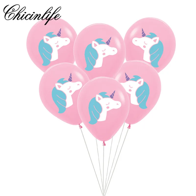 Chicinlife 10Pcs Farebné Jednorožec Latexové Balóny Narodeniny Deti Dekorácie Baby Sprcha Balóny Unicornio Strana Dodávky