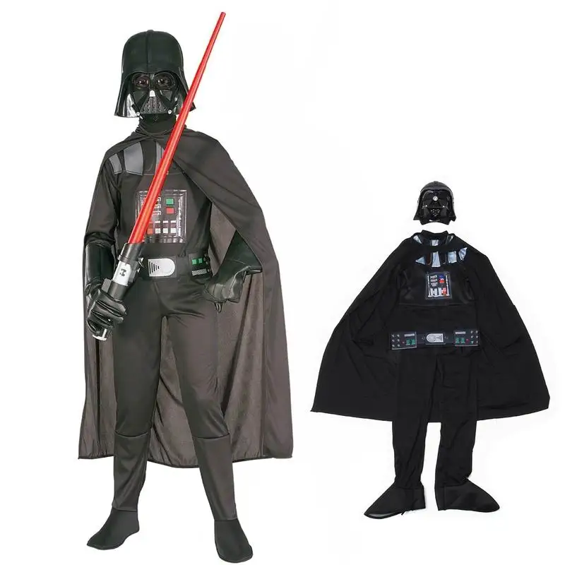 Dieťa Film Star Wars The Force Prebúdza Darebák Postava Darth Vader Cosplay Halloween Vianoce Cosplay Kostýmy Chlapci Jumpsuit