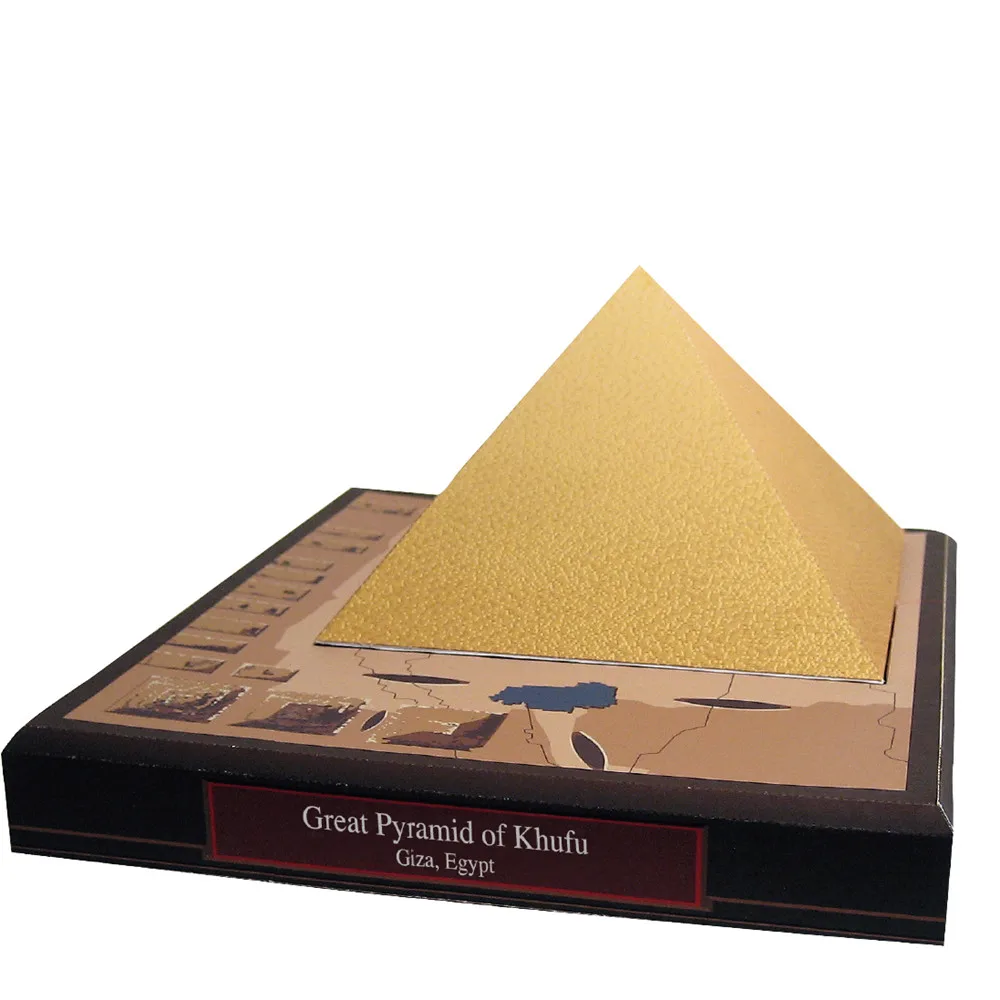 DIY 3D Egypte Pyramídy Architektonické Budovy Craft Papier Model Zostaviť Ručné Práce Puzzle Hra DIY Deti Hračka Denki & Lin