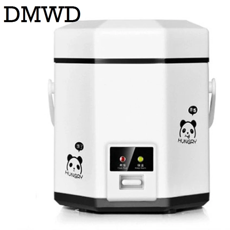 DMWD 1.2 L mini varič na ryžu malé 2 vrstvy Parník, Multifunkčný Hrniec, Elektrické izolácie, kúrenie, varič 1-2 ľudia EÚ a USA