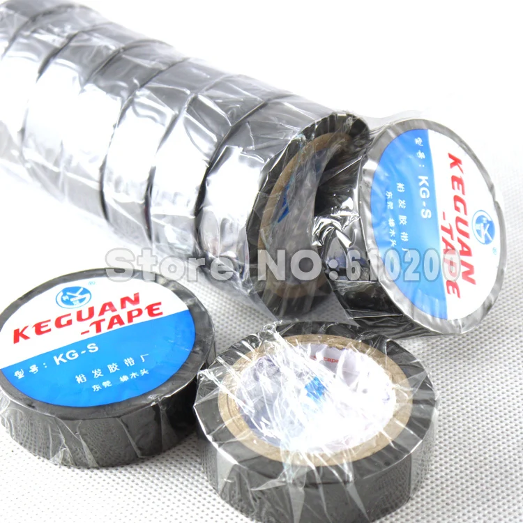 Doprava zadarmo 10pcs/veľa Vinylové Samolepiace izolačné pásky PVC elektrické izolačné pásky 18 mm *10 m*0,1 mm