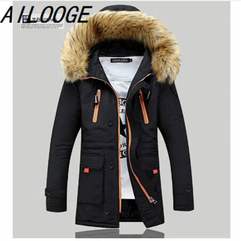 Doprava zadarmo 2016 módne pánske nadol bunda udržať v teple v zime dlho mužov dole kabát, sako