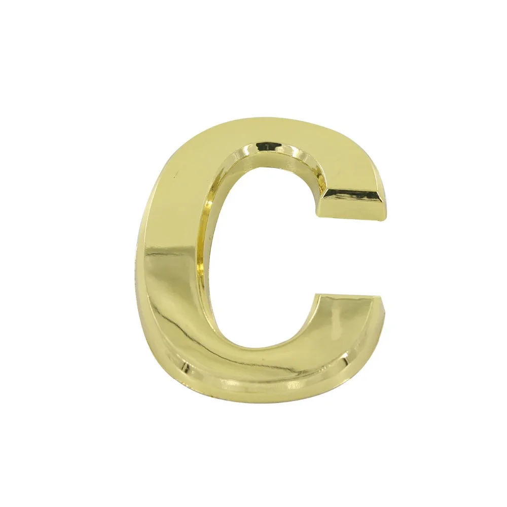 Dvere Číslo Písmeno C Zlatá Farba 70 mm Výška ABS Plastové Dvere Doska Digital Číslo Domu